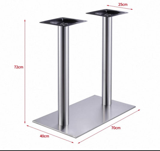 IE4070 DOUBLE STAINLESS STEEL 40*70*H74CM
